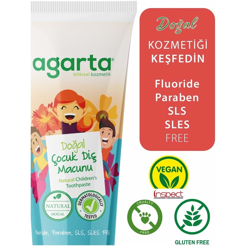 Agarta Doğal Diş Macunu 75ML Çocuk (9 Lu Set)