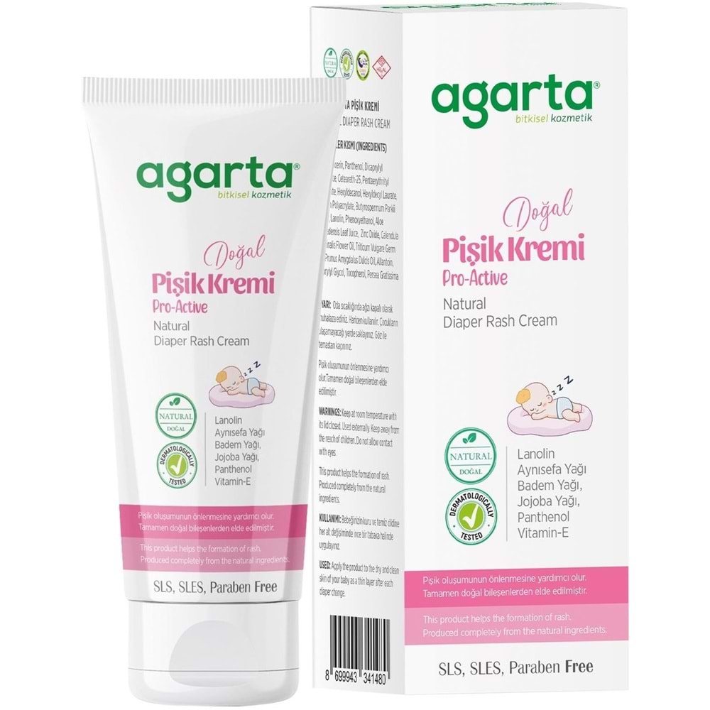 Agarta Doğal Pişik Kremi 100ML (9 Lu Set)
