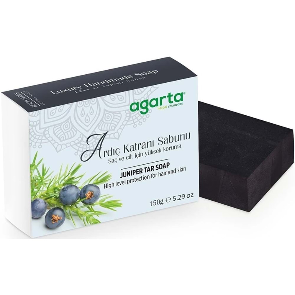 Agarta El Yapımı Doğal Sabun 150GR Ardıç Katranı (3 Lü Set)