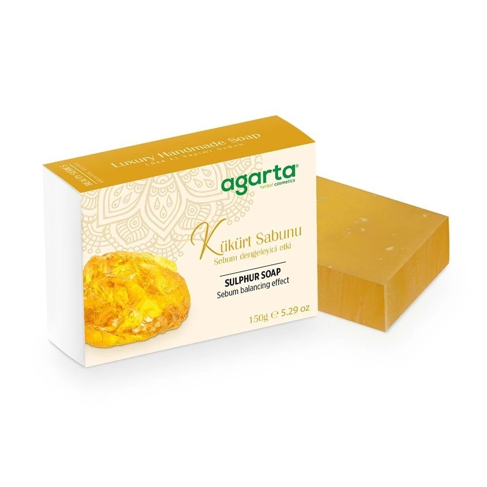 Agarta El Yapımı Doğal Sabun 150GR Kükürt (4 Lü Set)