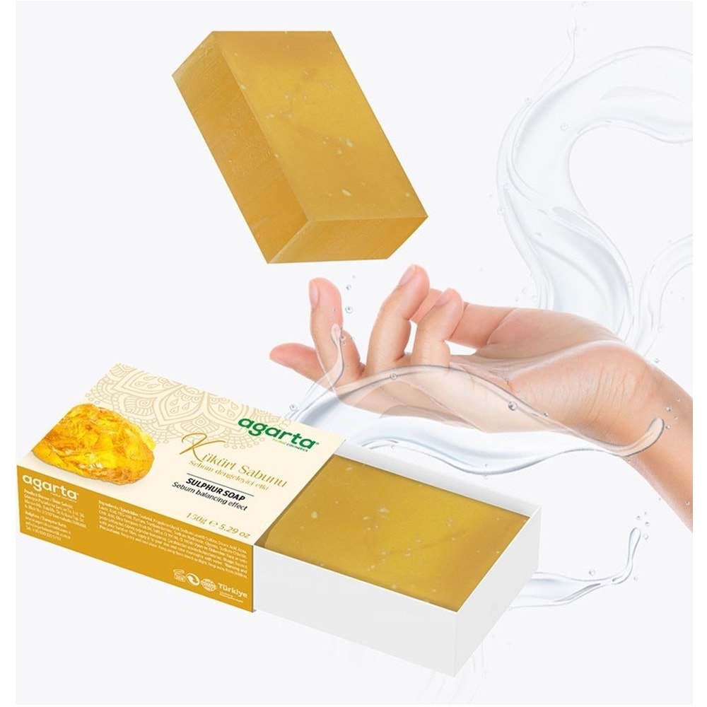 Agarta El Yapımı Doğal Sabun 150GR Kükürt (4 Lü Set)