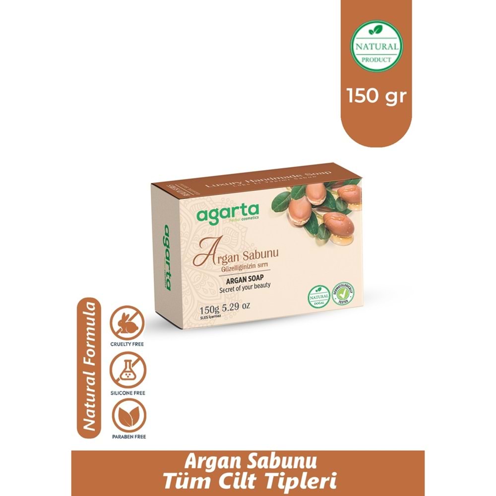 Agarta El Yapımı Doğal Sabun 150GR Argan (6 Lı Set)