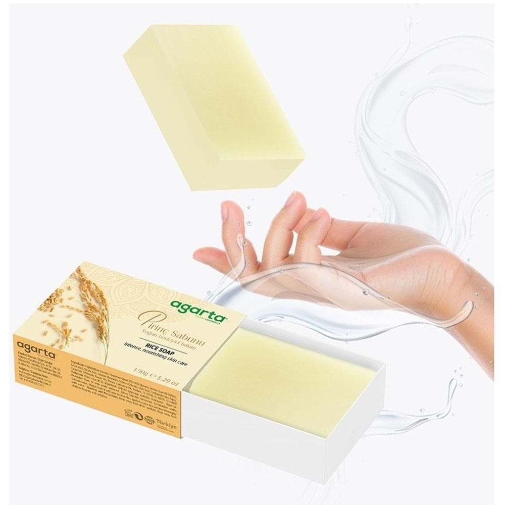 Agarta El Yapımı Doğal Sabun 150GR Pirinç (12 Li Set)