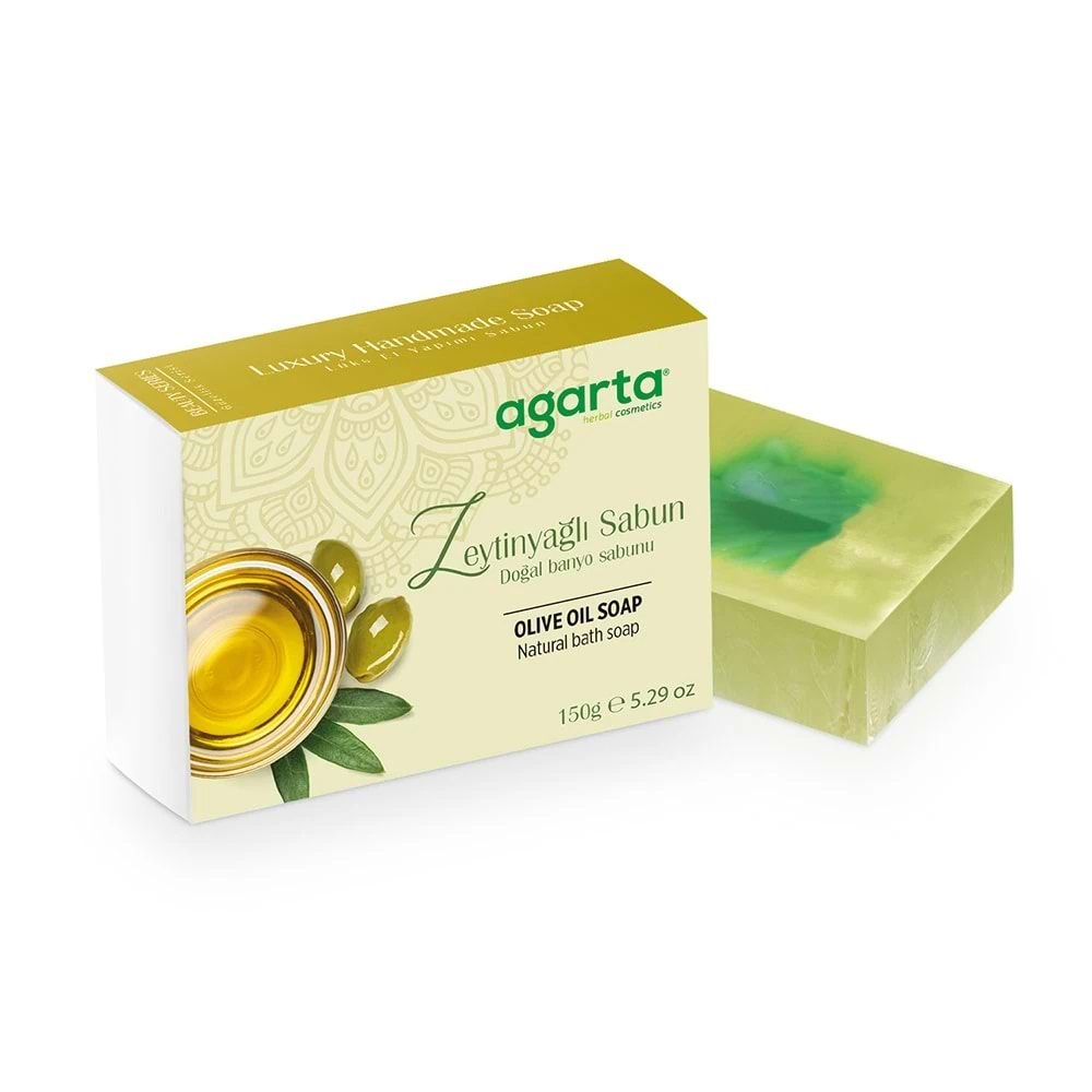 Agarta El Yapımı Doğal Sabun 150GR Zeytinyağlı (3 Lü Set)