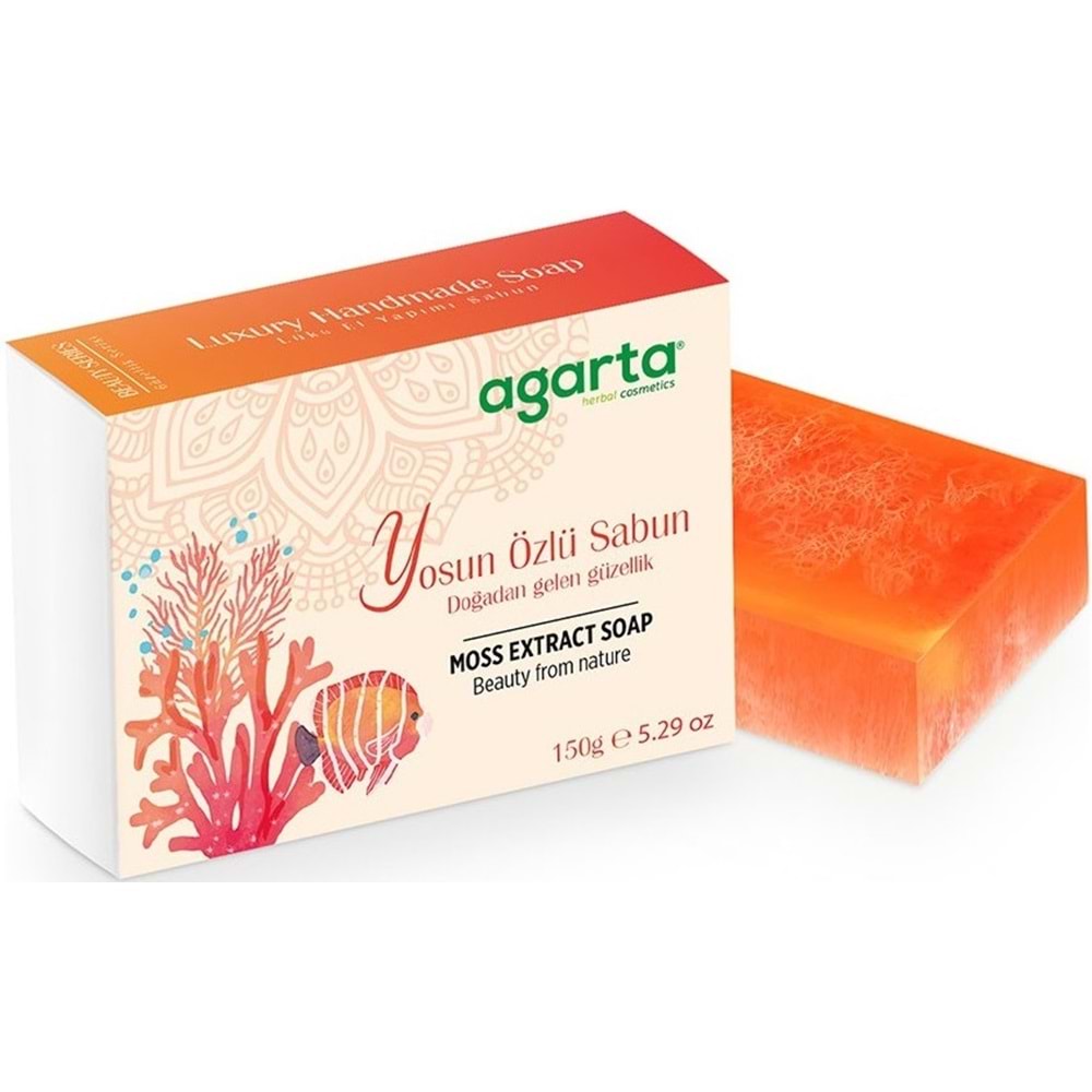 Agarta El Yapımı Doğal Sabun 150GR Yosun Özlü (3 Lü Set)