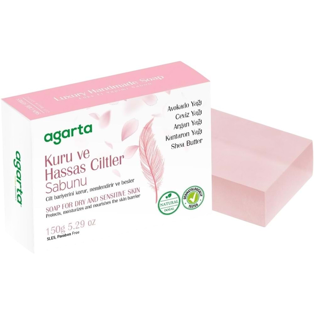 Agarta El Yapımı Doğal Sabun 150GR Kuru ve Hassas Ciltler (3 Lü Set)
