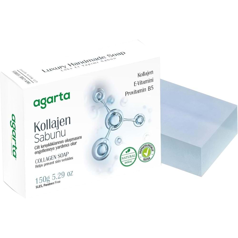 Agarta El Yapımı Doğal Sabun 150GR Kollajen (6 Lı Set)