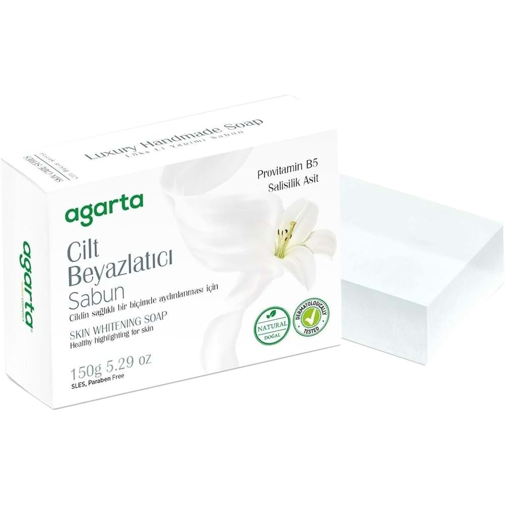 Agarta El Yapımı Doğal Sabun 150GR Cilt Beyazlatıcı (2 Li Set)