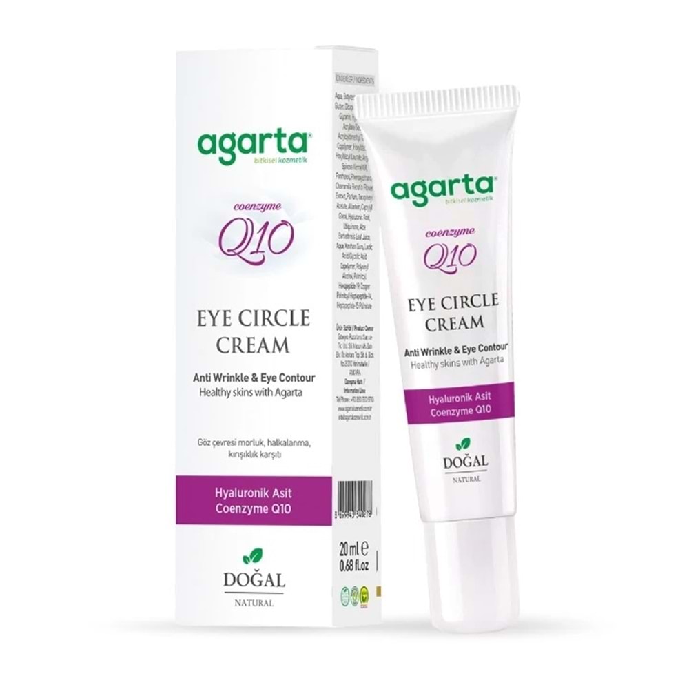 Agarta Doğal Göz Altı Kırışıklık ve Koyu Halka Yaşlandırma Karşıtı Antiaging Kremi 20 ML (4 Lü Set)