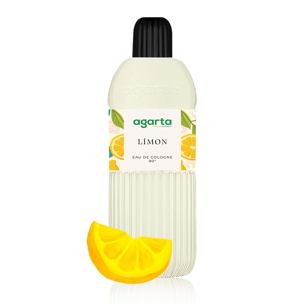 Agarta Kolonya 400 ML Limon 80 Derece Pet Şişe (3 Lü Set)