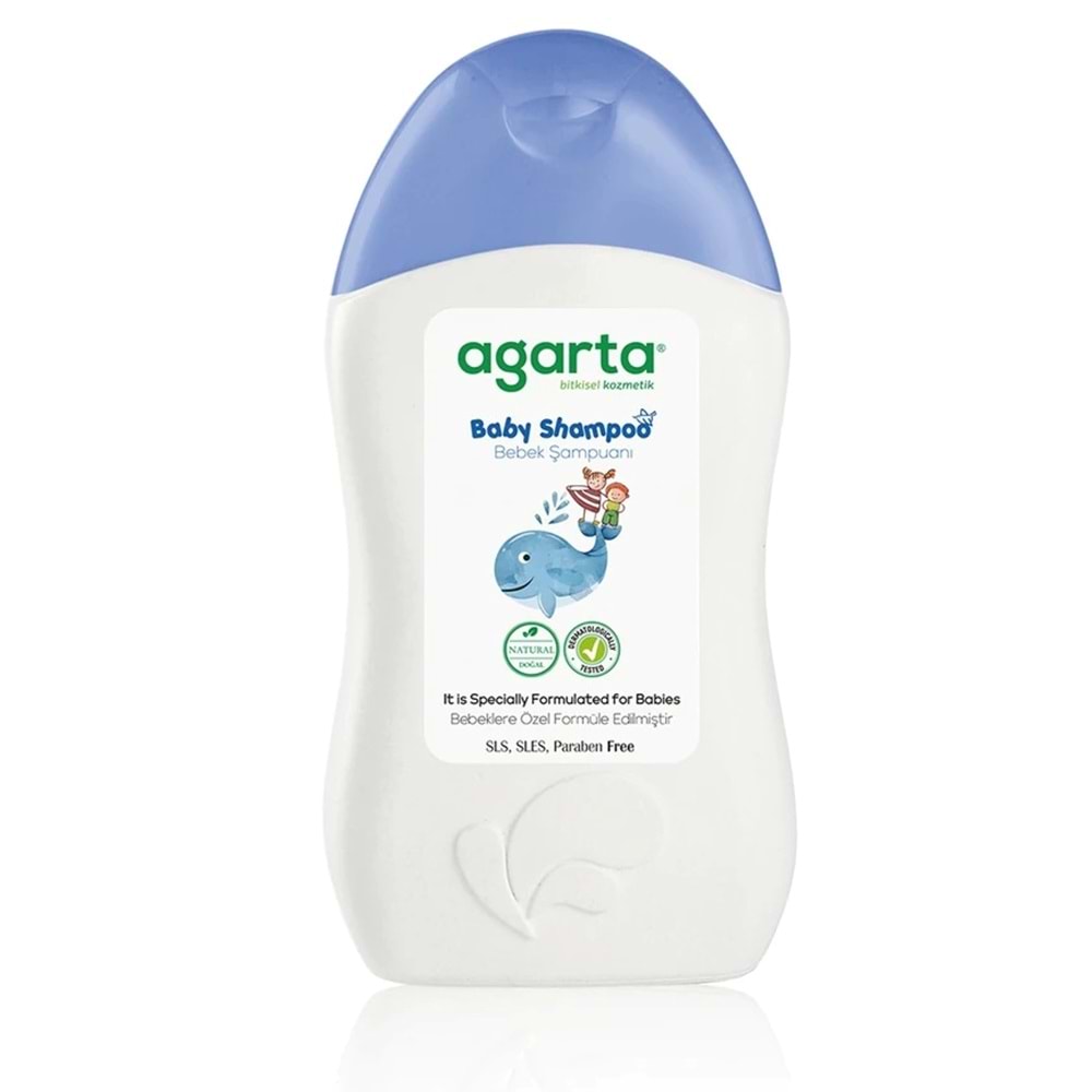 Agarta Doğal Erkek Bebek Çocuk Şampuanı Saç ve Vücut 400 ML (2 Li Set)