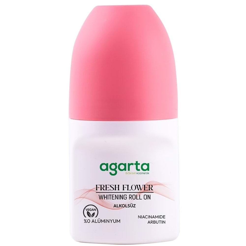 Agarta Roll-On Kadın 50 ML Fresh Flower Sensatıon (24 Saat Etkili Ter Kokusu Önleyici) (5 Li Set)