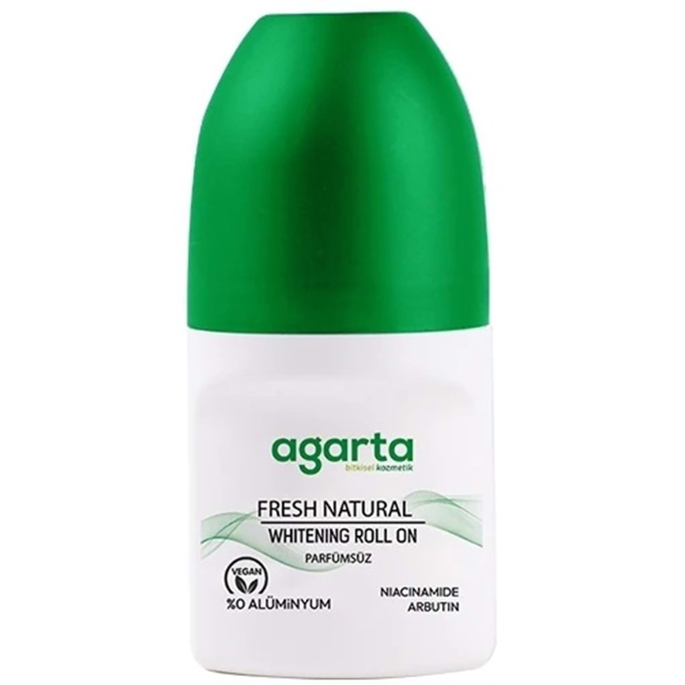 Agarta Roll-On Unisex 50 ML Parfümsüz Natural (24 Saat Etkili Ter Kokusu Önleyici) (3 Lü Set)