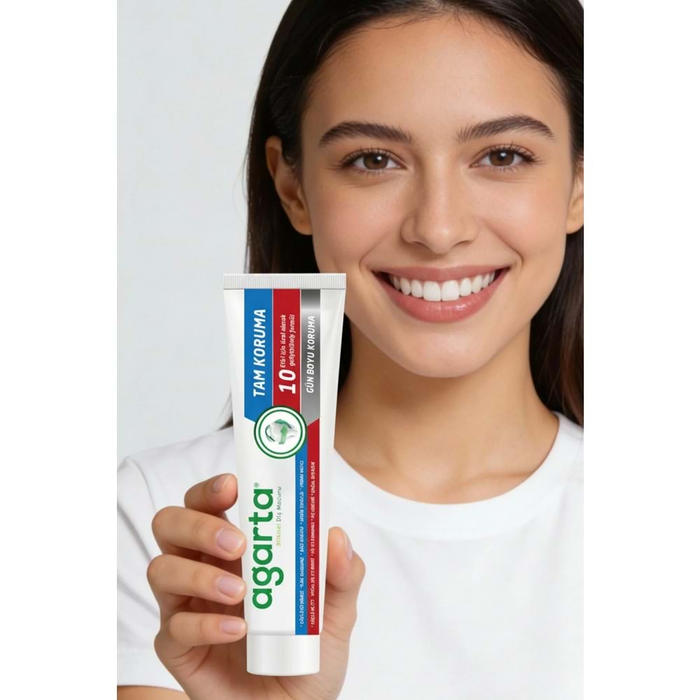 Agarta Doğal Tam koruma Diş Macunu 75 ML Gün Boyu Koruma (4 Lü Set)