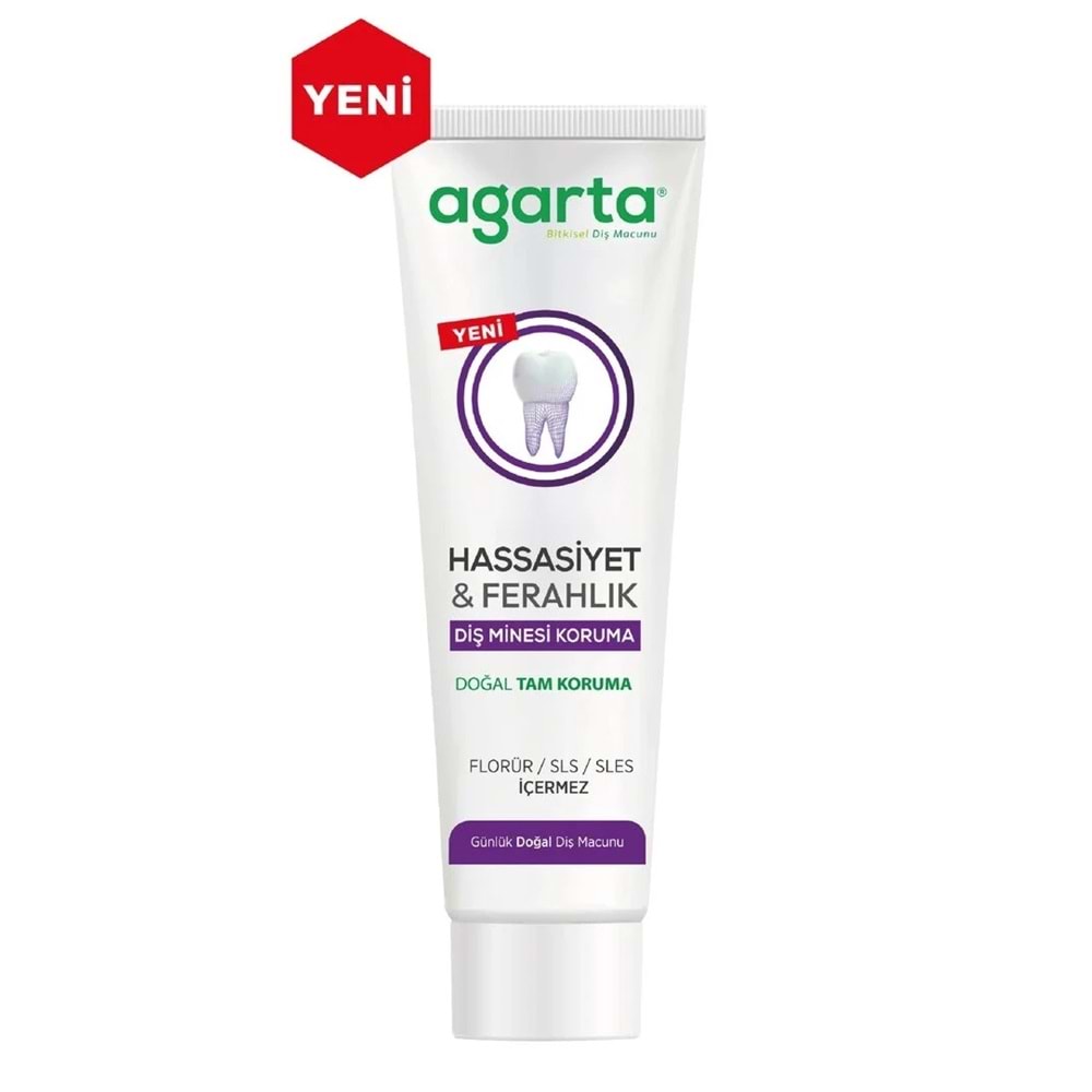 Agarta Doğal Tam koruma Diş Macunu 90 ML Hassasiyet & Ferahlık (5 Li Set)