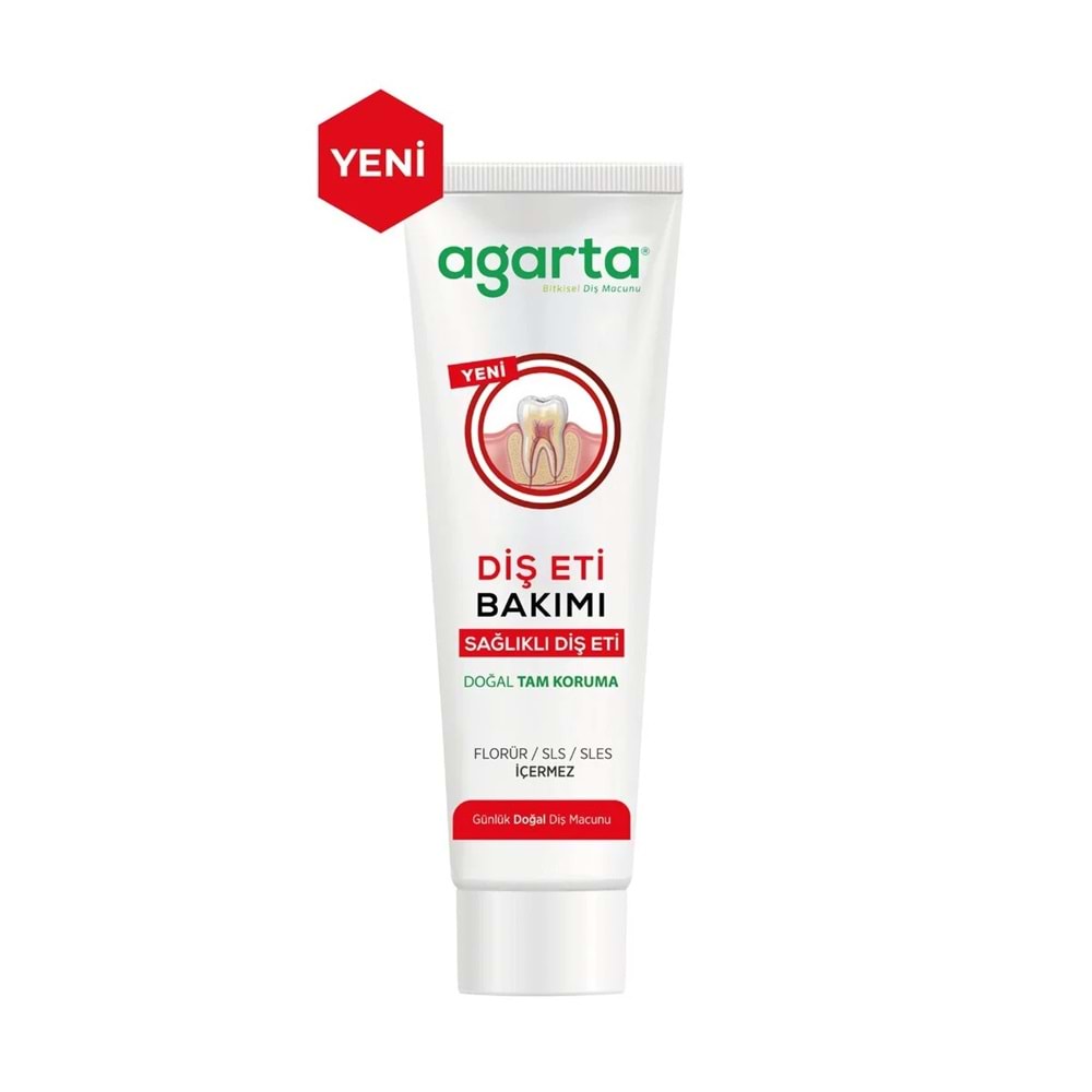 Agarta Doğal Tam koruma Diş Macunu 75 ML Gün Boyu Koruma & Diş Eti Bakımı 90 ML (Karma 2 Li Set)