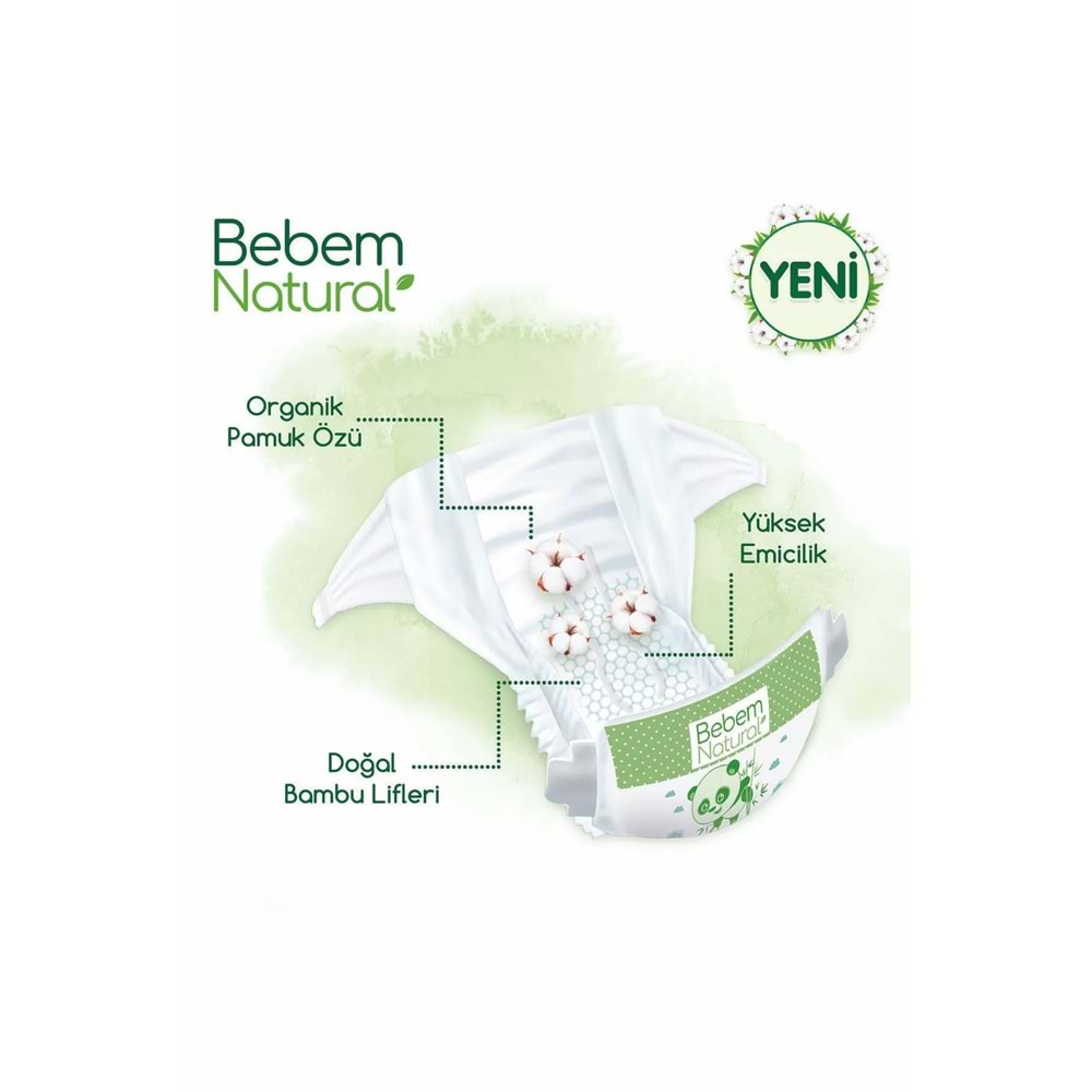 Bebem Bebek Bezi Natural 5 Beden 11-18 KG Junior 400 Adet MeGa Ultra Fırsat Pk