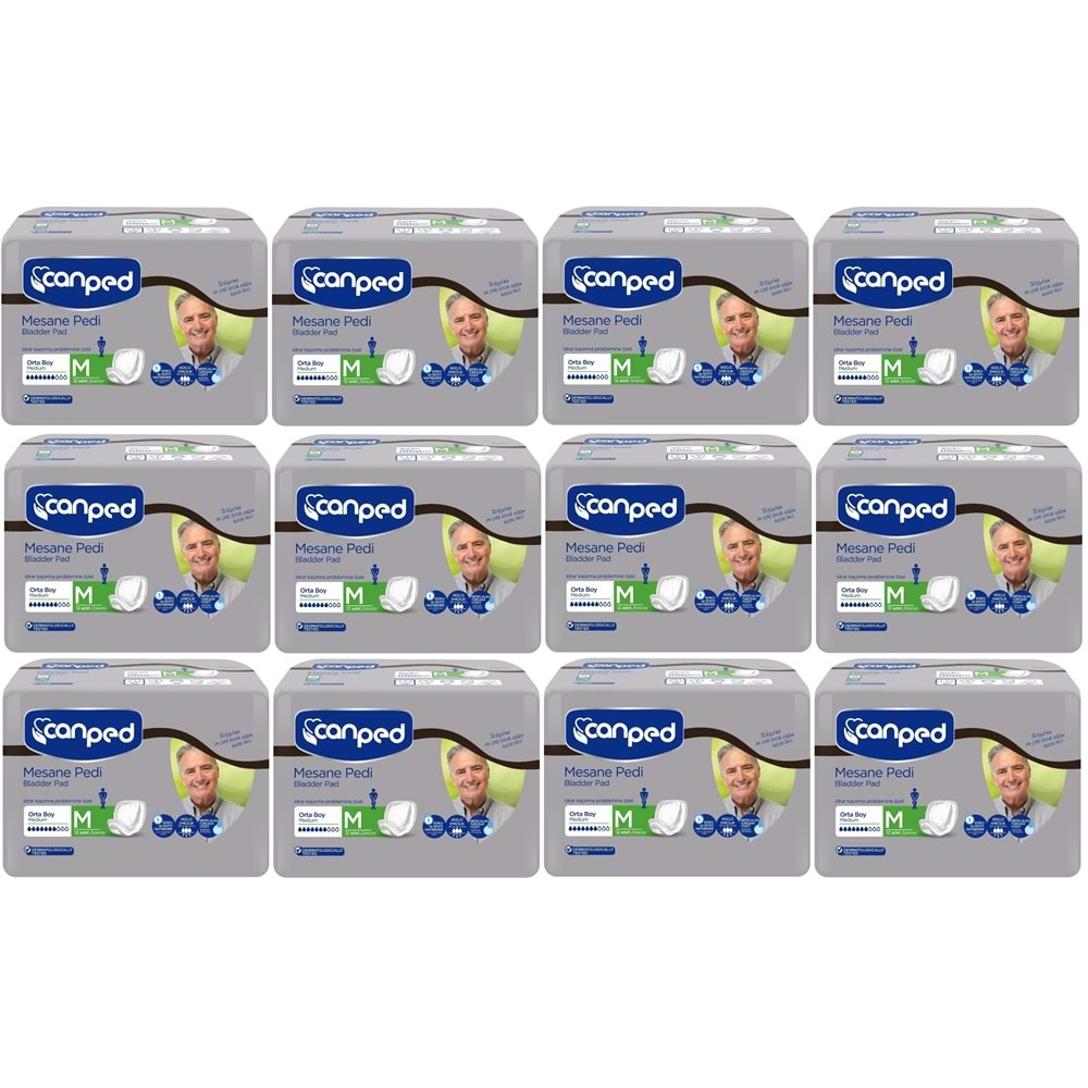 Canped Mesane Pedi Klasik Erkek M - Orta 144 Adet (12PK*12)