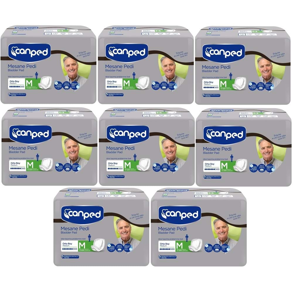 Canped Mesane Pedi Klasik Erkek M - Orta 96 Adet (8PK*12)