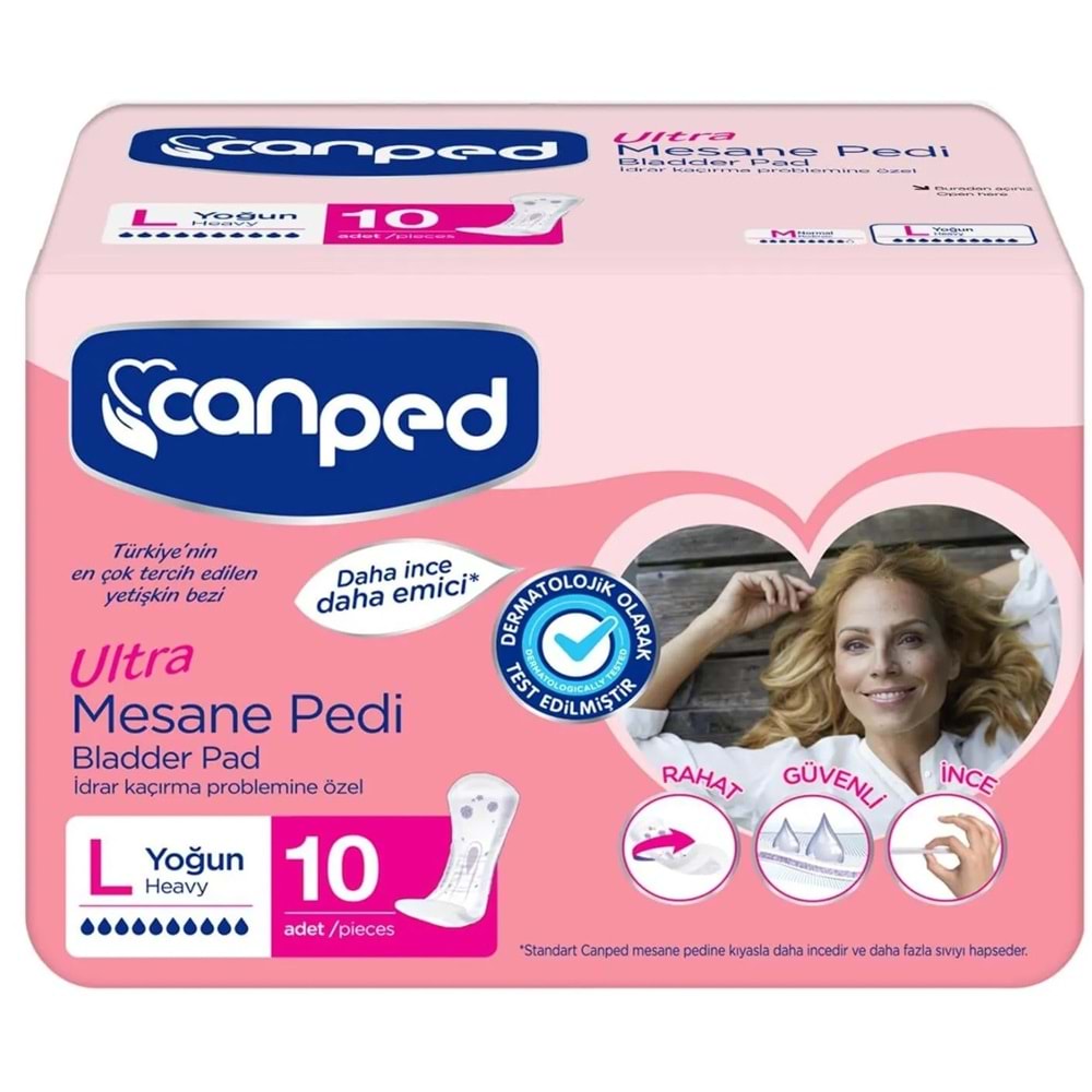 Canped Mesane Pedi Ultra L - Large - Büyük - Yoğun 180 Adet (18PK*10)