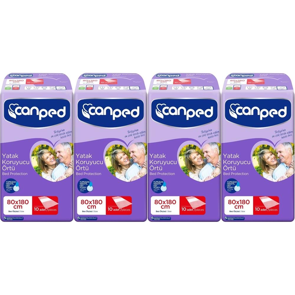 Canped Yetişkin Yatak Koruyucu Örtü Extra 80 x 180 CM (XL) 40 Adet