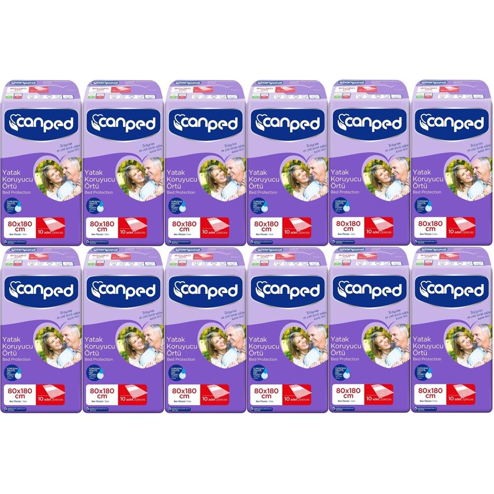 Canped Yetişkin Yatak Koruyucu Örtü Extra 80 x 180 CM (XL) 120 Adet