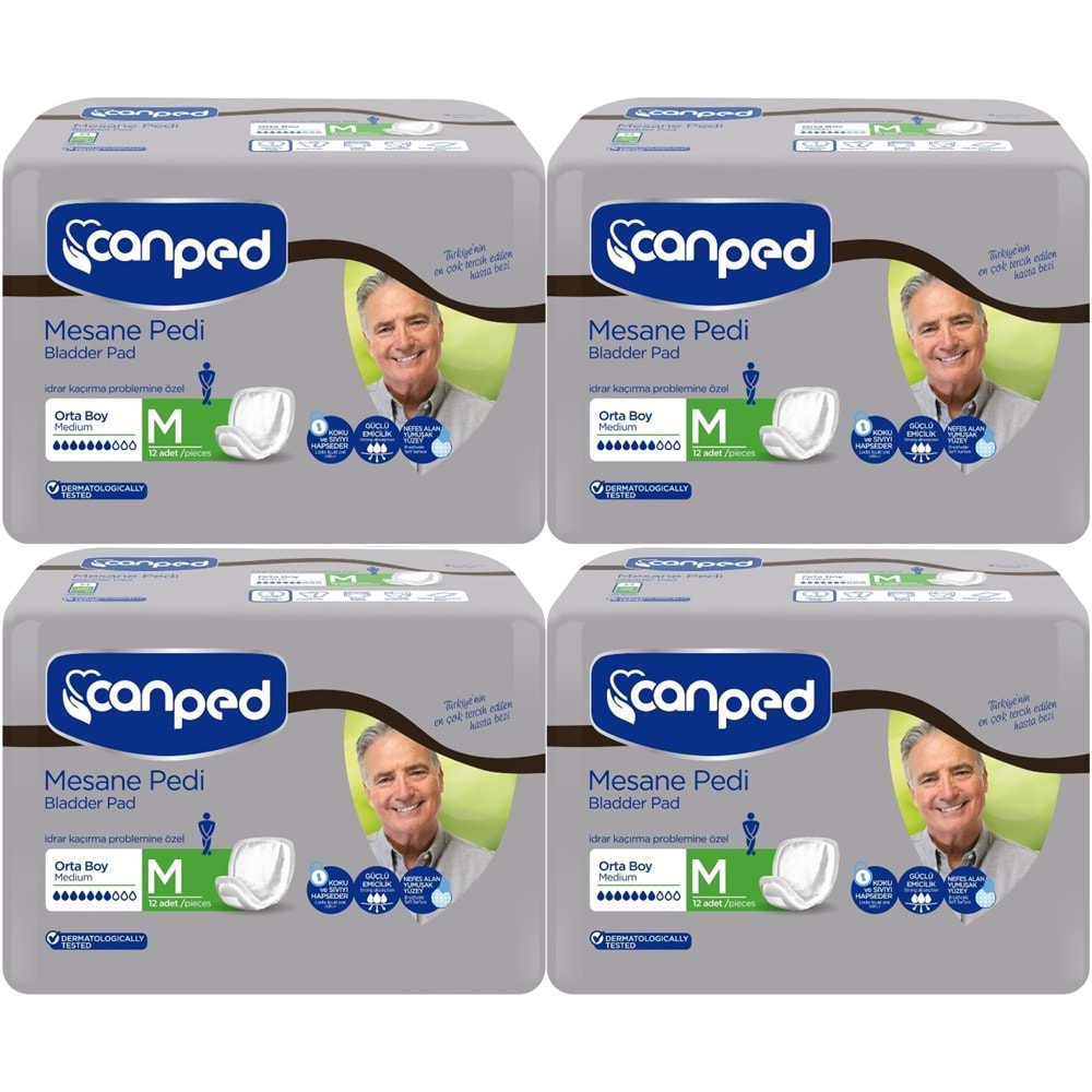 Canped Mesane Pedi Klasik Erkek M - Orta 48 Adet (4PK*12)