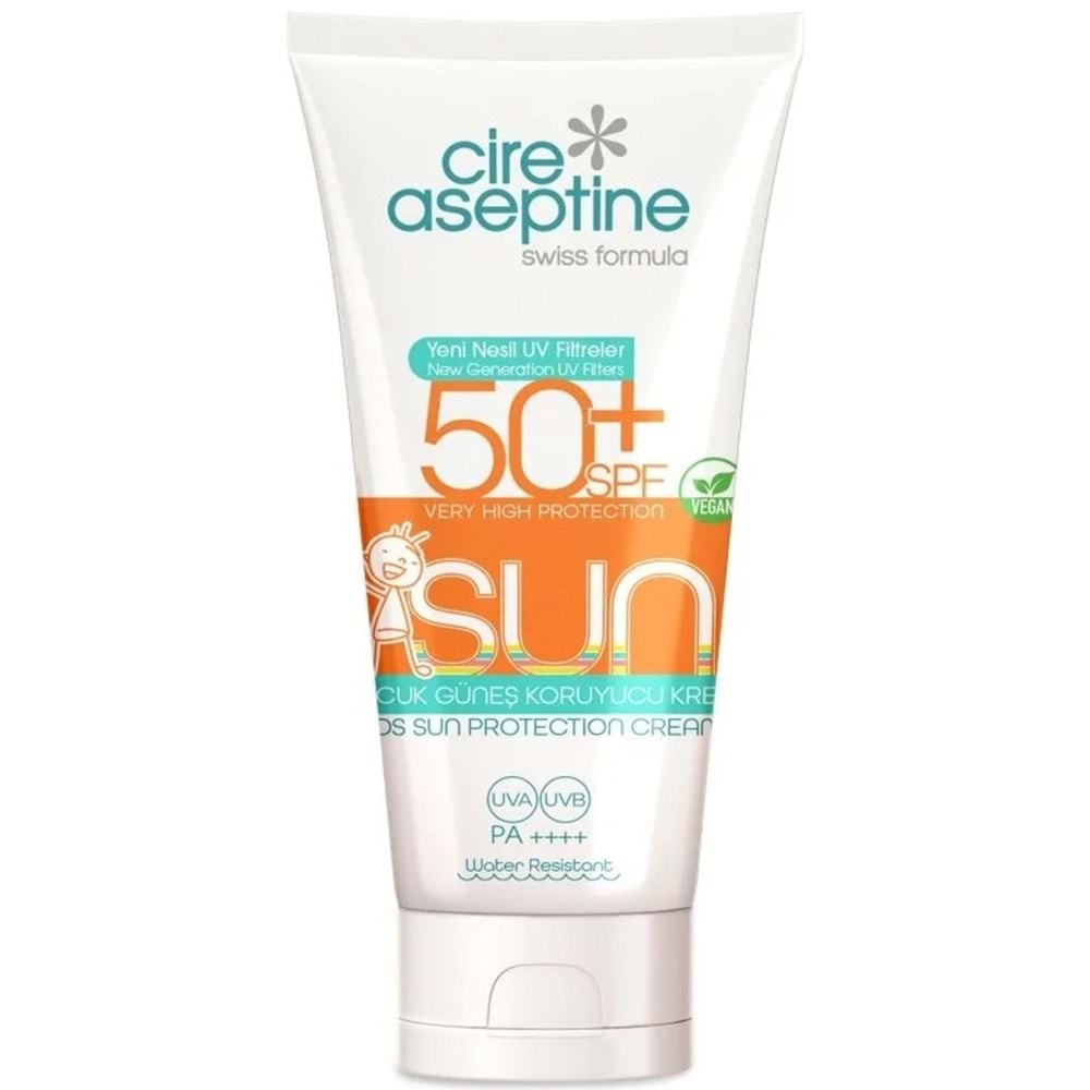 Cire Aseptine Sun Güneş Koruyucu Kremi Çocuk 50+ SPF 150 ML (3 Lü Set)