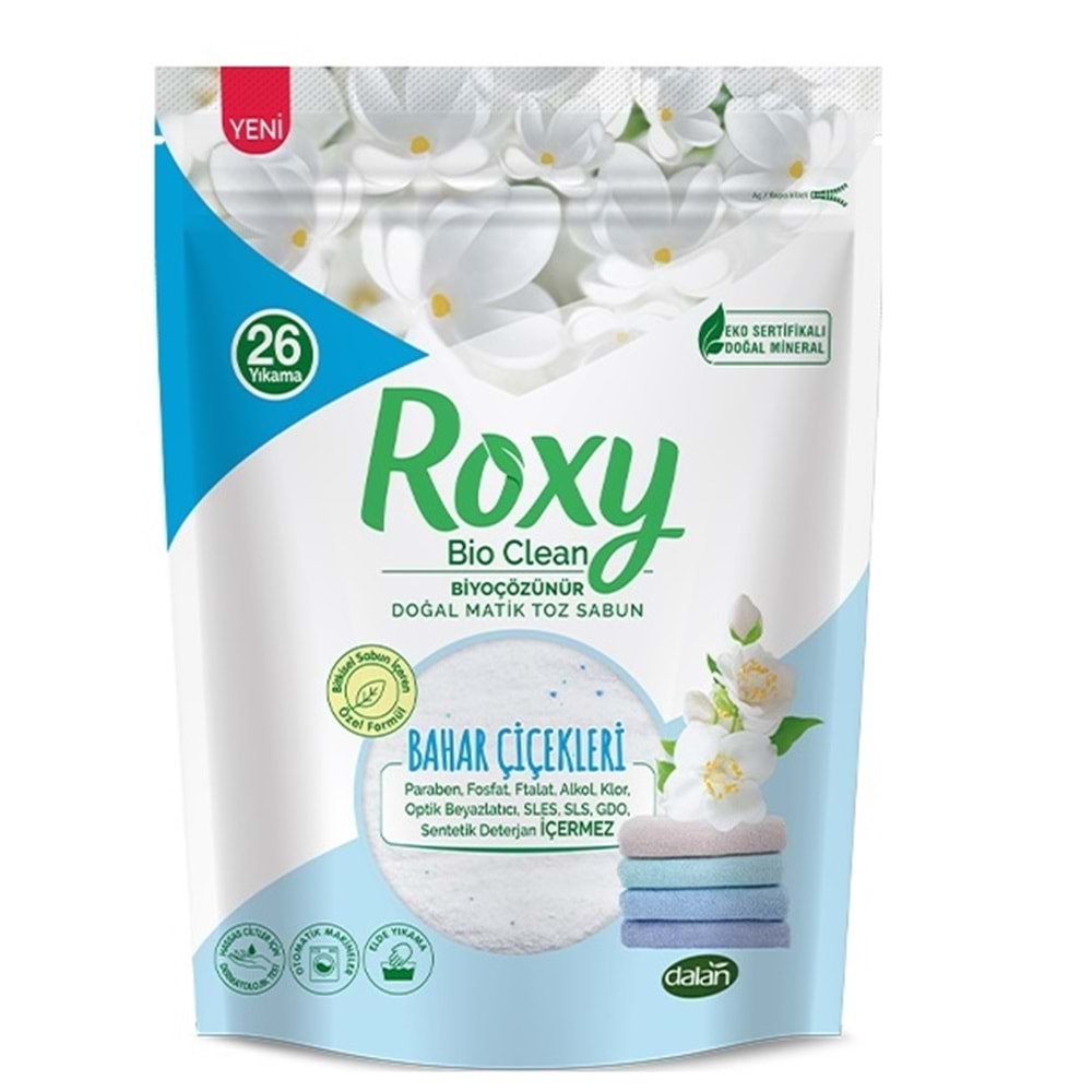 Dalan Roxy Bio Clean Matik Sabun Tozu 800GR Karma 6 Lı Set (Lavanta/Bahar/Aloe Vera) (156 Yıkama)