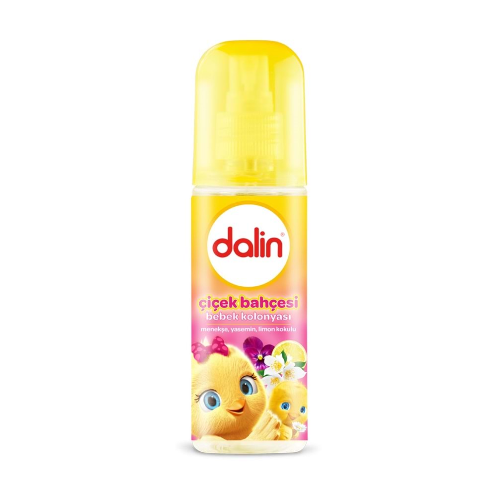Dalin Bebek Kolonyası 150ML Çiçek Bahçesi (Menekşe-Yasemin-Limon Kokulu) (9 Lu Set)