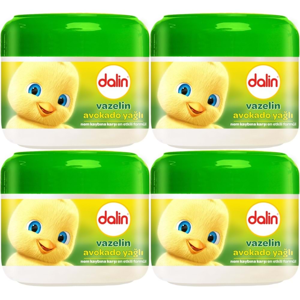 Dalin Vazelin 100ML Nem ve Koruma Avakado Yağlı (4 Lü Set)