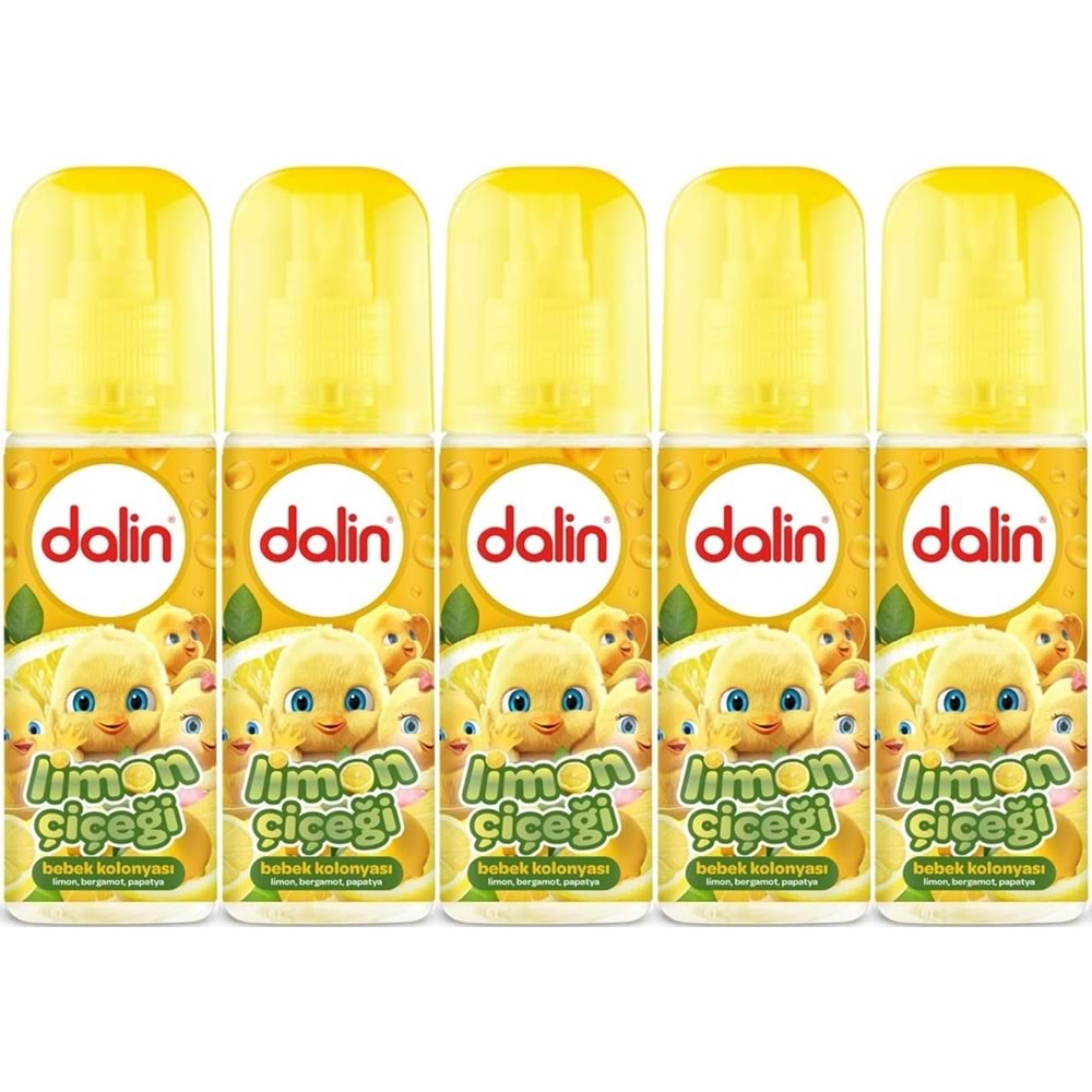 Dalin Bebek Kolonyası 150ML Limon Çiçeği (Limon-Bergomat-Papatya) (5 Li Set)