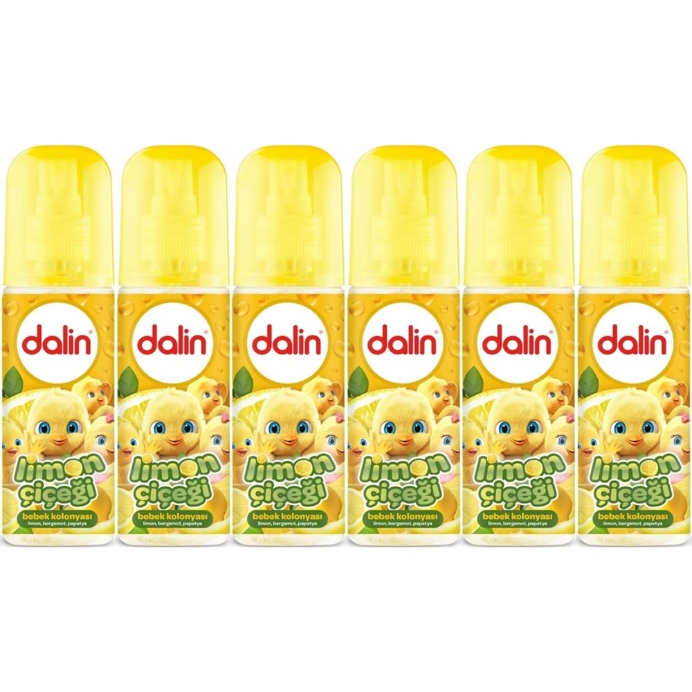 Dalin Bebek Kolonyası 150ML Limon Çiçeği (Limon-Bergomat-Papatya) (6 Lı Set)