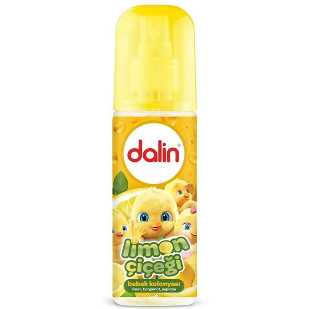 Dalin Bebek Kolonyası 150ML Limon Çiçeği (Limon-Bergomat-Papatya) (9 Lu Set)