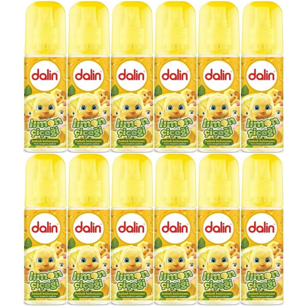 Dalin Bebek Kolonyası 150ML Limon Çiçeği (Limon-Bergomat-Papatya) (12 Li Set)