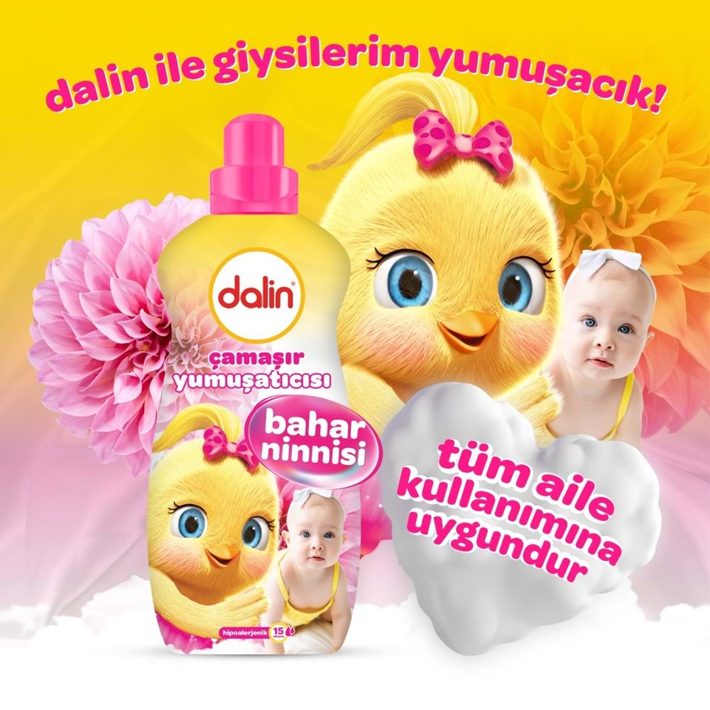 Dalin Çamaşır Yumuşatıcı 1500ML Bahar Ninnisi + 1500ML Düş Bahçesi (Karma 6 Lı Set)