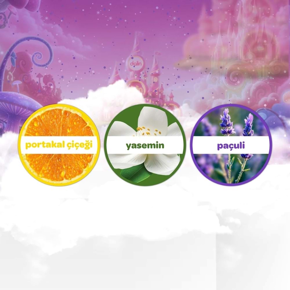 Dalin Bebek Kolonyası 150ML Peri Masalı (Yasemin-Portakal Çiceği-Paçuli Kokulu) (4 Lü Set)
