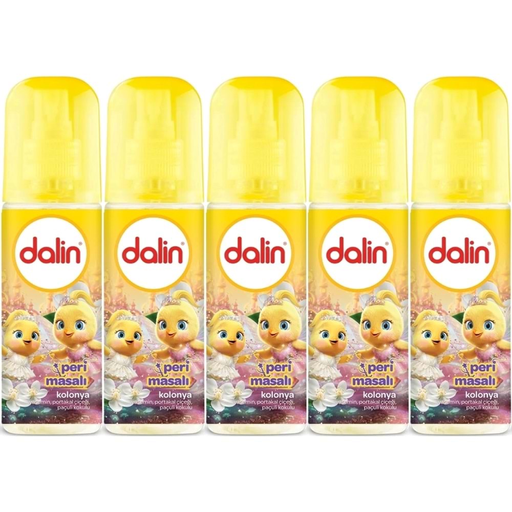 Dalin Bebek Kolonyası 150ML Peri Masalı (Yasemin-Portakal Çiceği-Paçuli Kokulu) (5 Li Set)