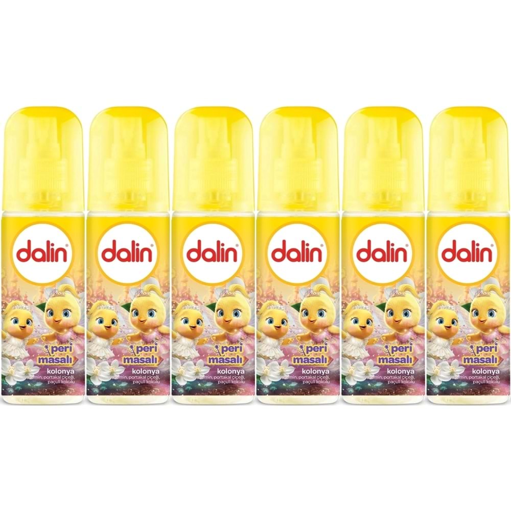 Dalin Bebek Kolonyası 150ML Peri Masalı (Yasemin-Portakal Çiceği-Paçuli Kokulu) (6 Lı Set)