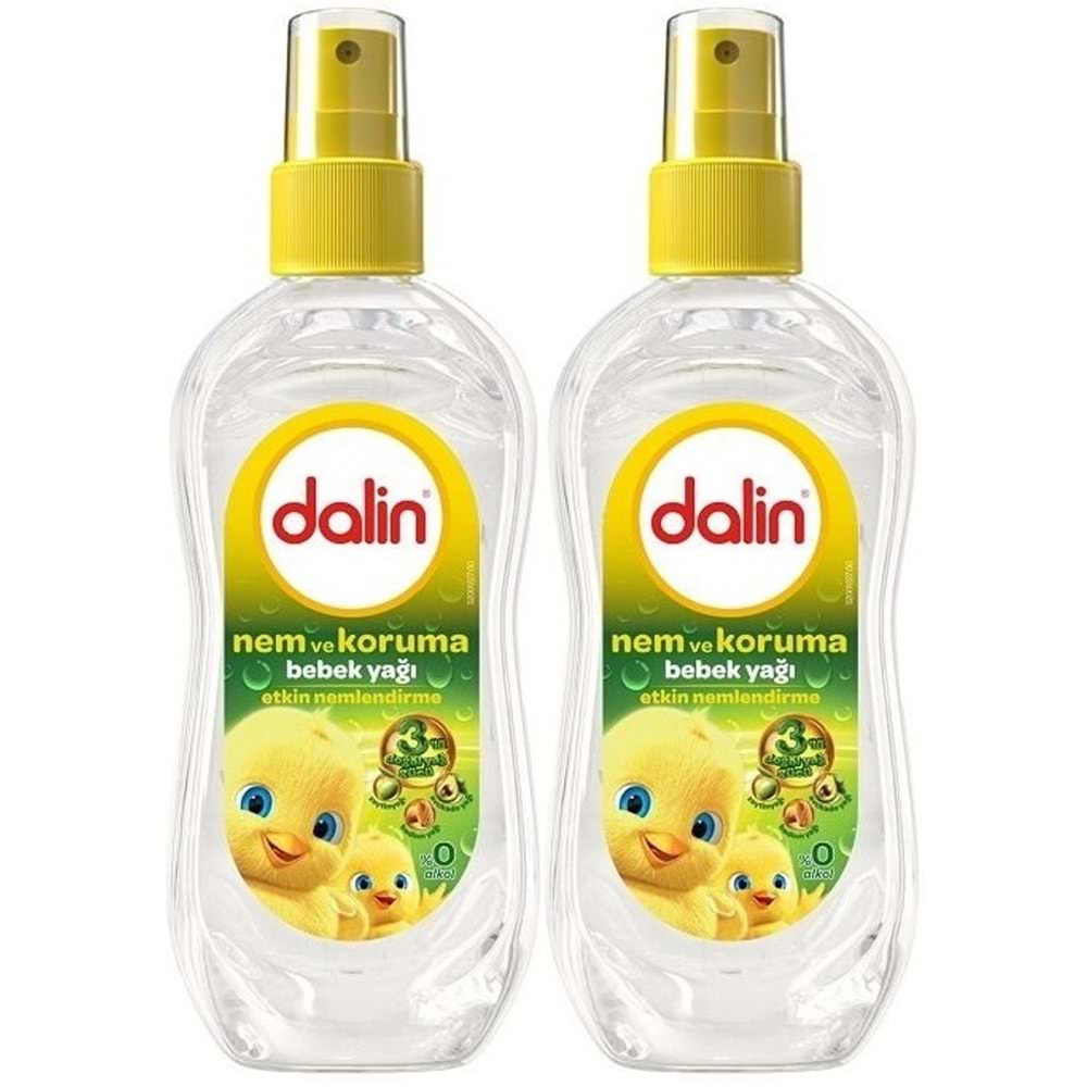 Dalin Bebek Yağı 200ML Sprey Nem ve Koruma (2 Li Set)