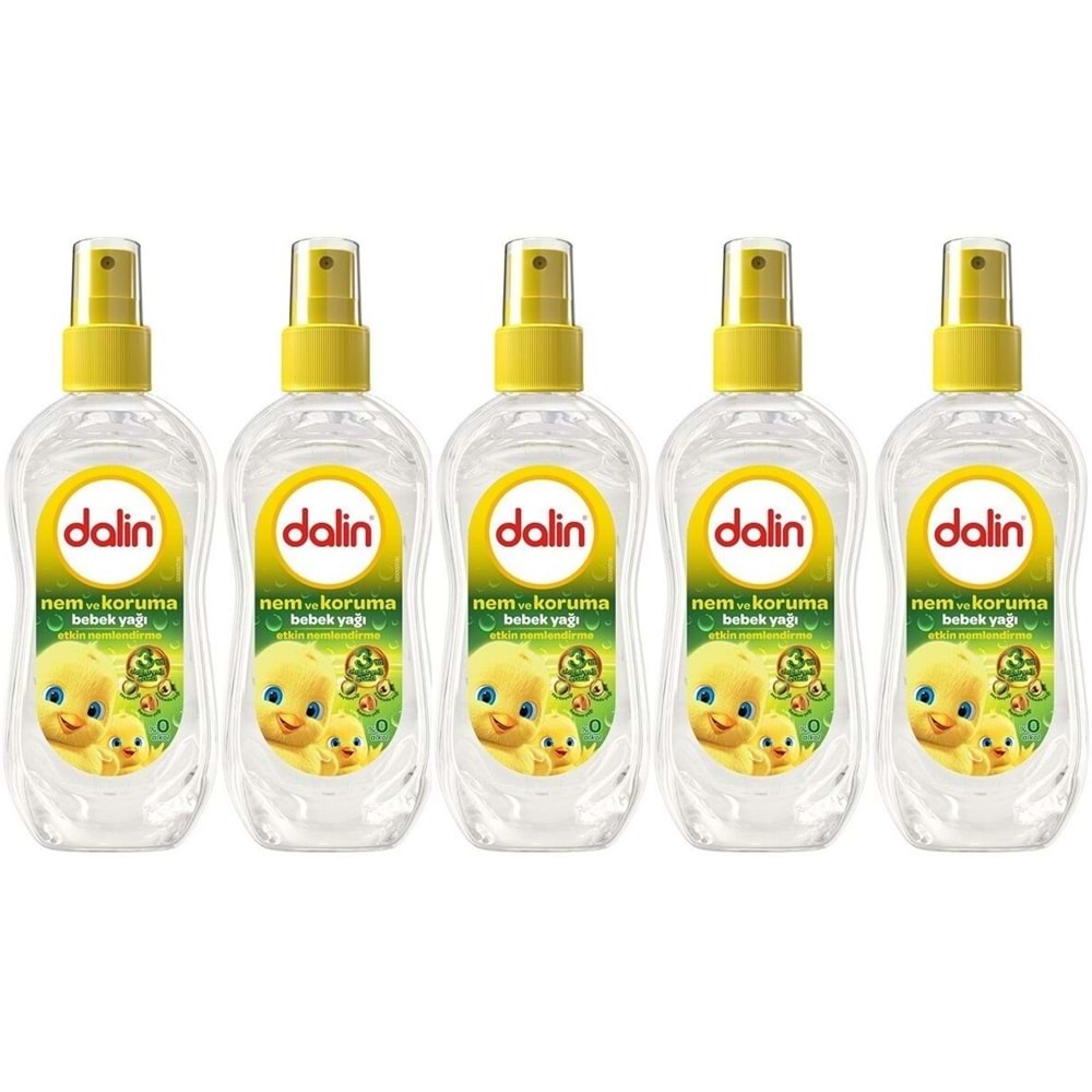 Dalin Bebek Yağı 200ML Sprey Nem ve Koruma (5 Li Set)