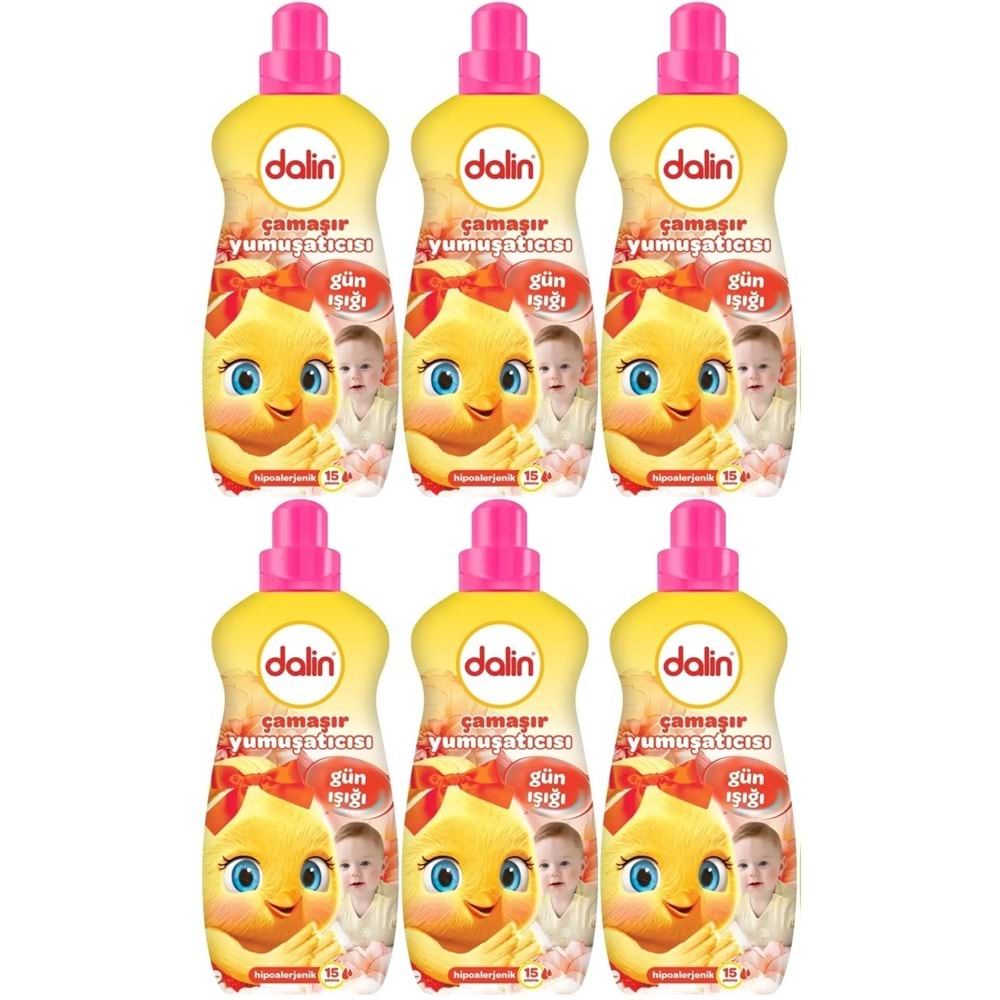 Dalin Çamaşır Yumuşatıcı 1500ML Gün Işığı (Hipoalerjenik) (6 Lı Set)