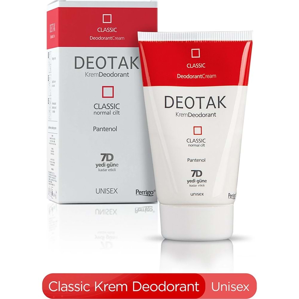 Deotak Krem Deodorant Unisex 35ML Classic (Normal Cilt) (5 Li Set)