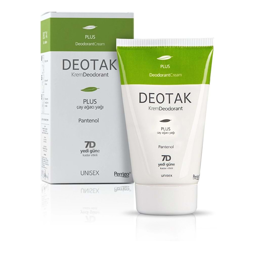 Deotak Krem Deodorant Unisex 35ML Plus (Çay Ağaçı Yağı) (2 Li Set)