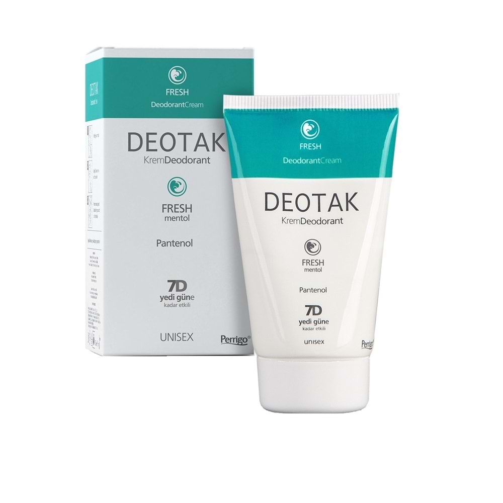 Deotak Krem Deodorant Unisex 35ML (Normal Cilt/Mentol/Hassas/Çay Ağacı Yağı) Karma (8 Li Set)