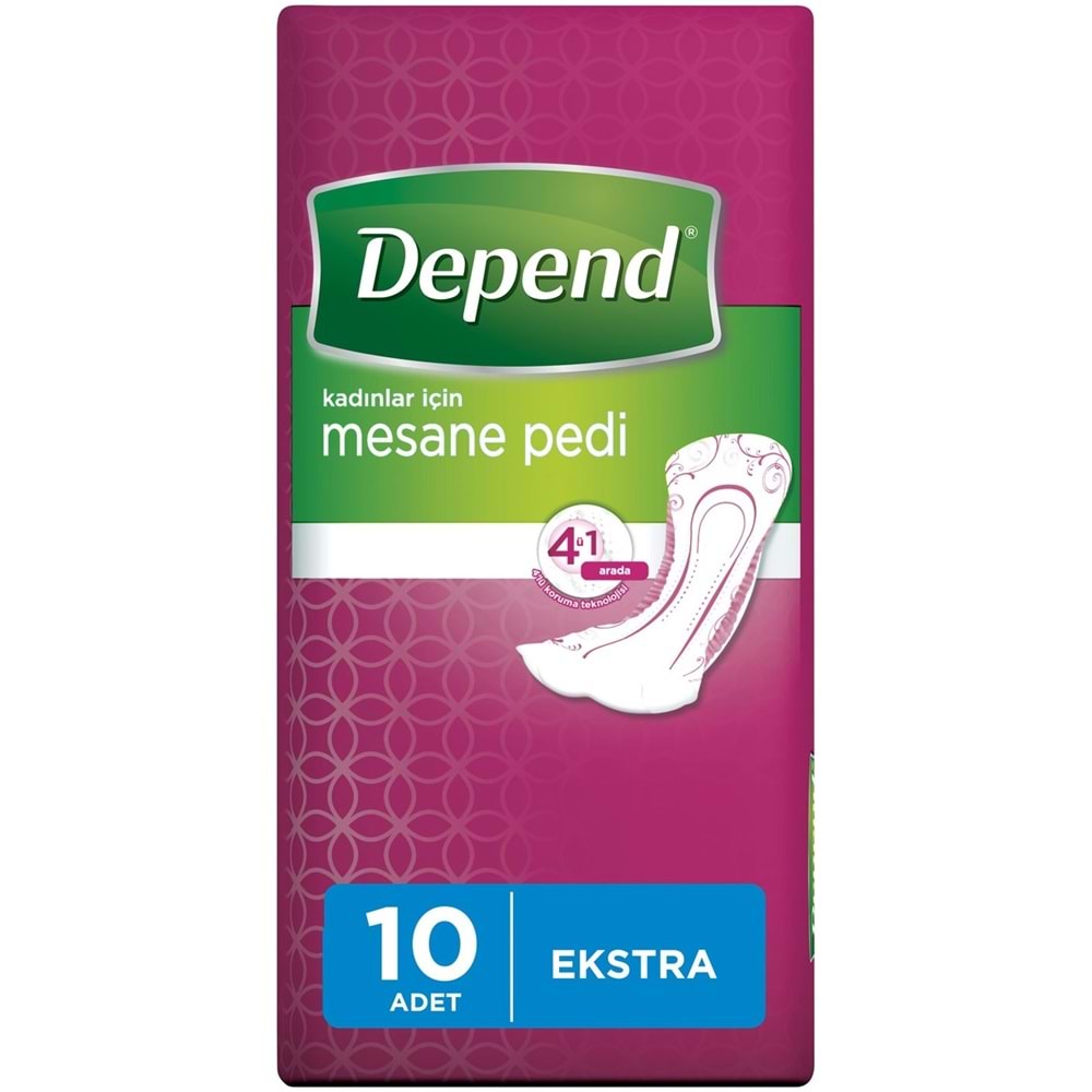 Depend Emici Külot Lohusa Pedi XL - Kadın (10 Adet)+Mesane Pedi Kadın Ekstra (10 Lu) 6 Lı Set