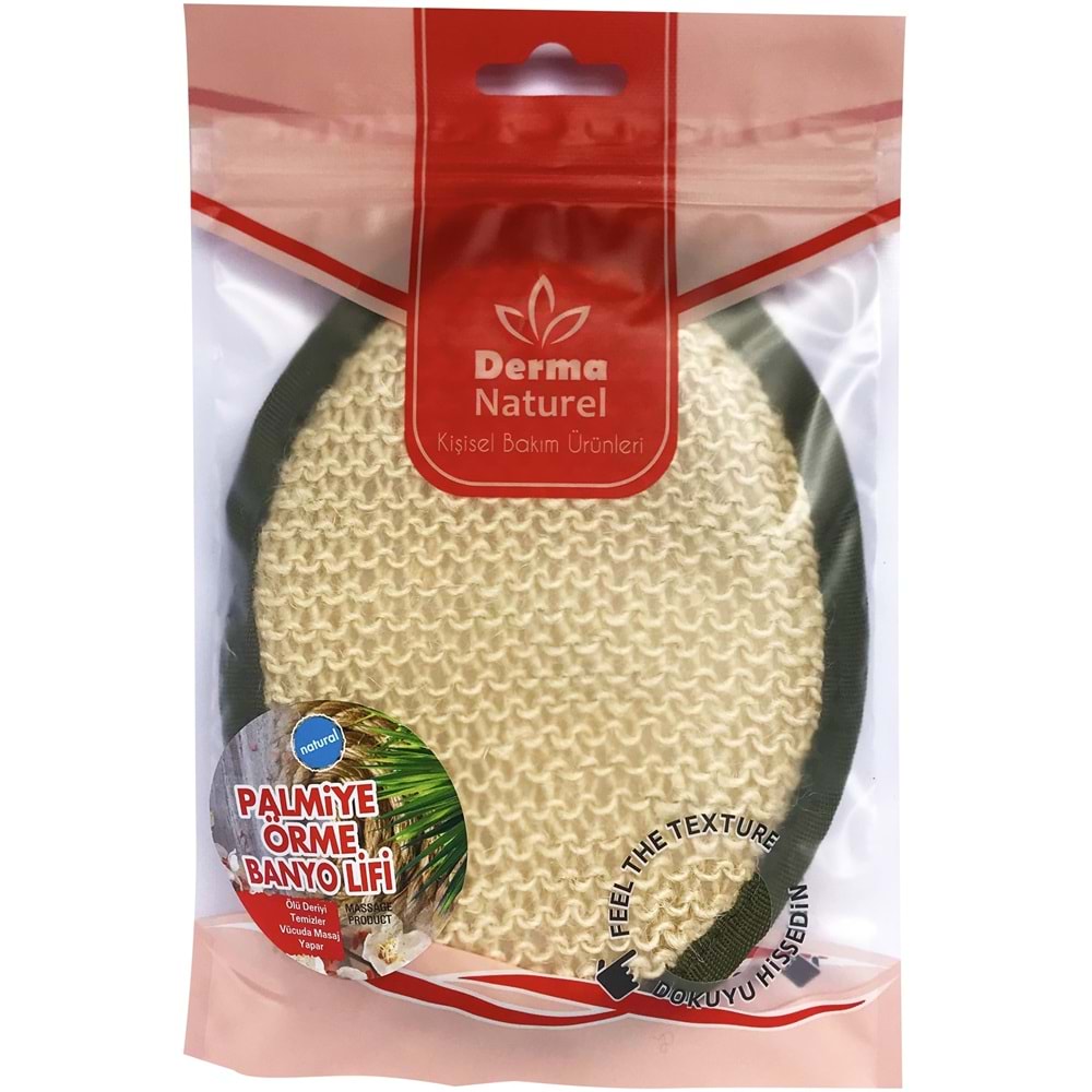 Derma Naturel Örme Banyo Yüz Lifi (15*24CM) MS-02 (6 Lı Set)