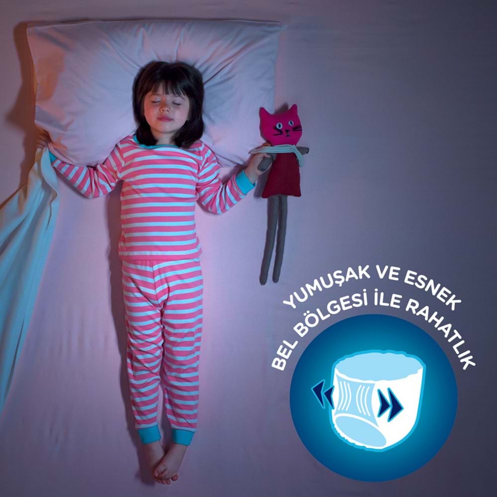 Drynites Emici Gece Külodu/Külot Bez Kız 8-13 Yaş 30-48KG Large 81 Adet 9PK*9 Alt Islatmalara Karşı