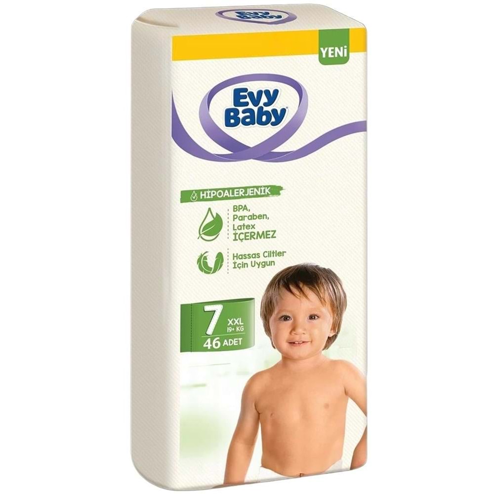 Evy Baby Bebek Bezi 7 Beden 19+ KG XXLarge 184 Adet Avantaj Süper Fırsat Pk