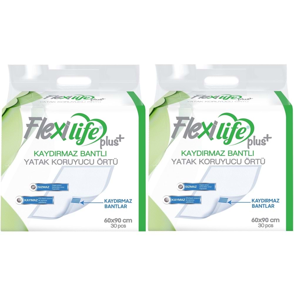 Flexi Life Yetişkin Alt Açma Yatak Koruyucu Örtü 60*90CM 60 Adet Kaydırmaz